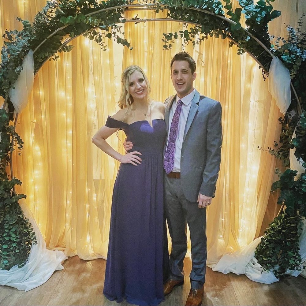 Blue bridesmaid dress